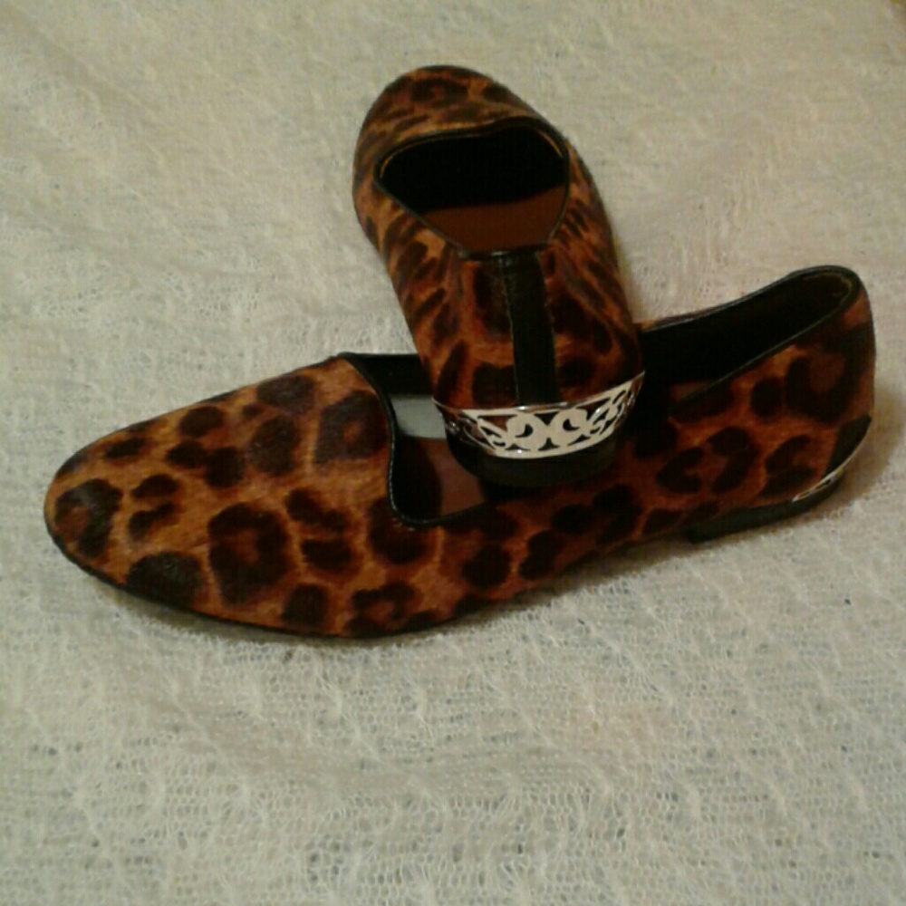 Animal print flats